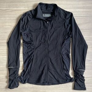WOMENS VSX VICTORIAS SECRET BLACK WORKOUT JACKET SIZE L